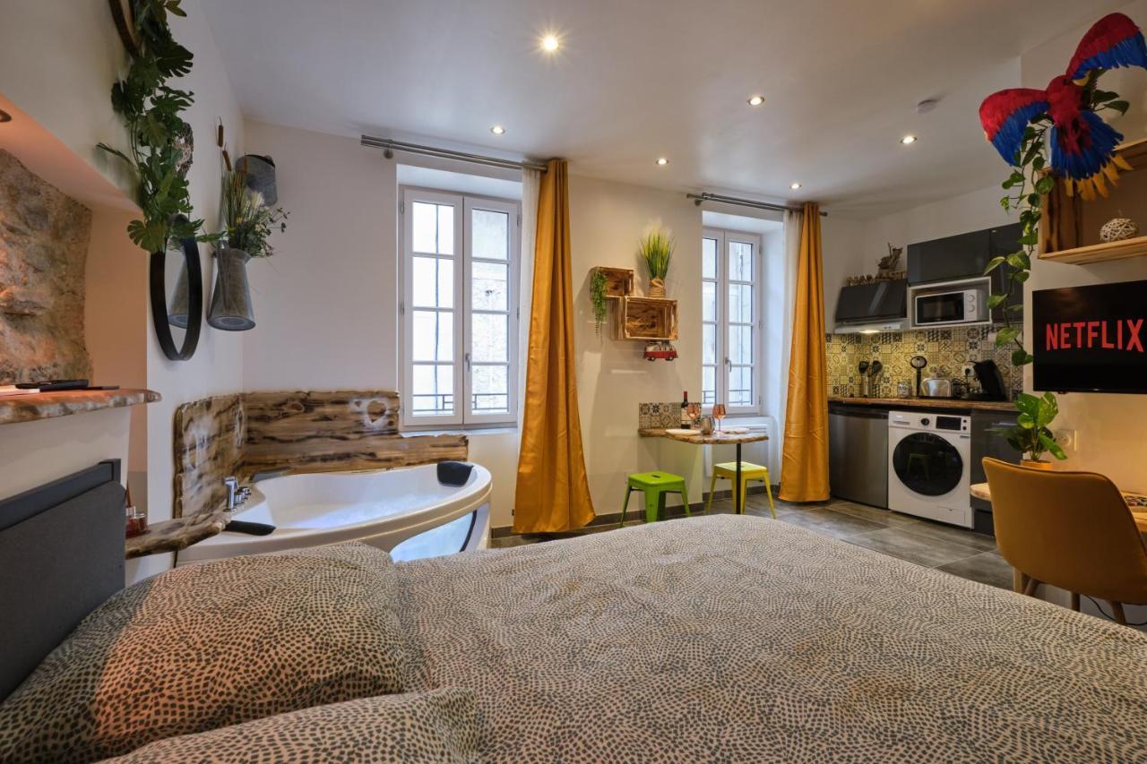 Place Carnot - Studio Tout Equipe Avec Jacuzzi Proche Toutes Commodites 카르카손 외부 사진